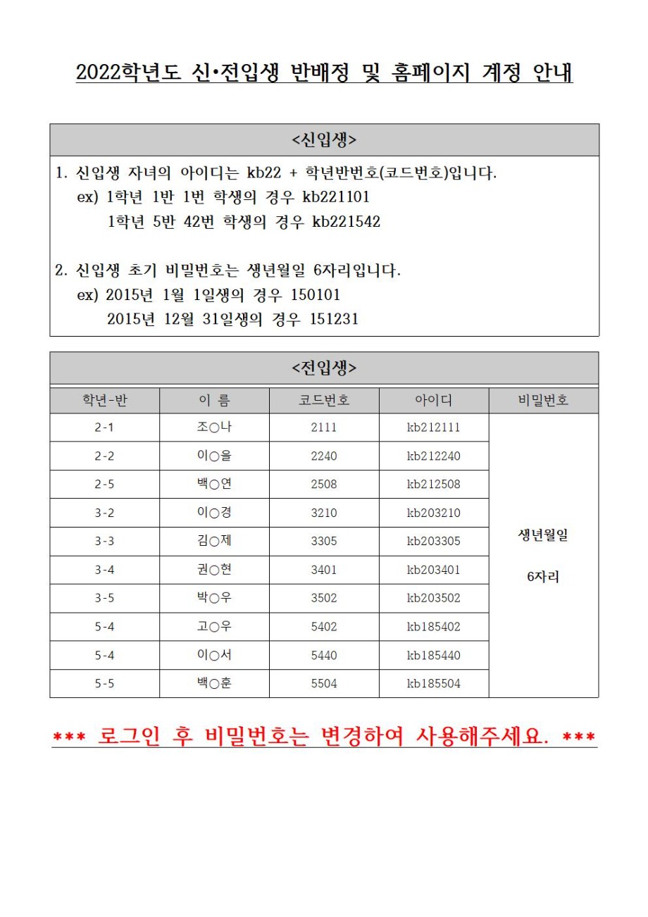 신입생, 전입생 홈페이지 계정 안내001.jpg